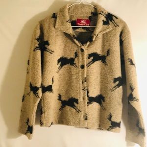 True Grit Heathered Cashmere Pile Horse